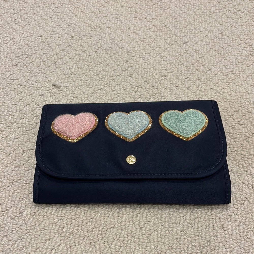 Stoney Clover Lane Blue jewelry roll
